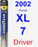 Driver Wiper Blade for 2002 Suzuki XL-7 - Hybrid