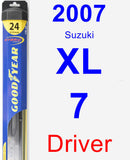 Driver Wiper Blade for 2007 Suzuki XL-7 - Hybrid