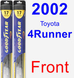 Front Wiper Blade Pack for 2002 Toyota 4Runner - Hybrid