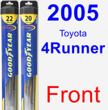 Front Wiper Blade Pack for 2005 Toyota 4Runner - Hybrid