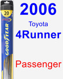 Passenger Wiper Blade for 2006 Toyota 4Runner - Hybrid