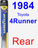 Rear Wiper Blade for 1984 Toyota 4Runner - Hybrid