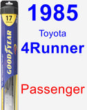 Passenger Wiper Blade for 1985 Toyota 4Runner - Hybrid