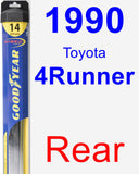 Rear Wiper Blade for 1990 Toyota 4Runner - Hybrid