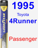 Passenger Wiper Blade for 1995 Toyota 4Runner - Hybrid