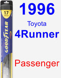 Passenger Wiper Blade for 1996 Toyota 4Runner - Hybrid