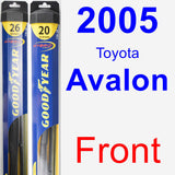 Front Wiper Blade Pack for 2005 Toyota Avalon - Hybrid