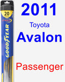 Passenger Wiper Blade for 2011 Toyota Avalon - Hybrid