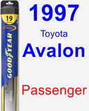 Passenger Wiper Blade for 1997 Toyota Avalon - Hybrid