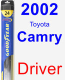 Driver Wiper Blade for 2002 Toyota Camry - Hybrid