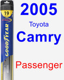 Passenger Wiper Blade for 2005 Toyota Camry - Hybrid