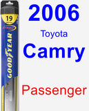 Passenger Wiper Blade for 2006 Toyota Camry - Hybrid