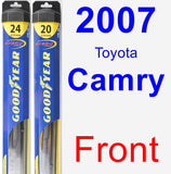 Front Wiper Blade Pack for 2007 Toyota Camry - Hybrid