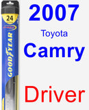 Driver Wiper Blade for 2007 Toyota Camry - Hybrid