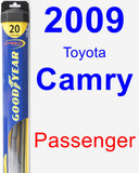 Passenger Wiper Blade for 2009 Toyota Camry - Hybrid