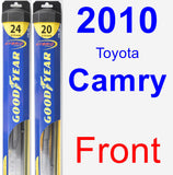 Front Wiper Blade Pack for 2010 Toyota Camry - Hybrid