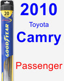 Passenger Wiper Blade for 2010 Toyota Camry - Hybrid