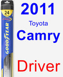 Driver Wiper Blade for 2011 Toyota Camry - Hybrid