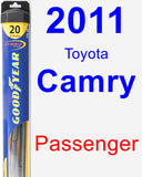 Passenger Wiper Blade for 2011 Toyota Camry - Hybrid