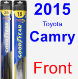 Front Wiper Blade Pack for 2015 Toyota Camry - Hybrid