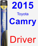 Driver Wiper Blade for 2015 Toyota Camry - Hybrid