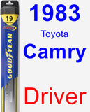 Driver Wiper Blade for 1983 Toyota Camry - Hybrid