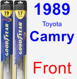 Front Wiper Blade Pack for 1989 Toyota Camry - Hybrid