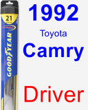 Driver Wiper Blade for 1992 Toyota Camry - Hybrid