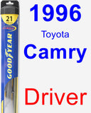 Driver Wiper Blade for 1996 Toyota Camry - Hybrid