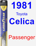 Passenger Wiper Blade for 1981 Toyota Celica - Hybrid