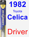 Driver Wiper Blade for 1982 Toyota Celica - Hybrid