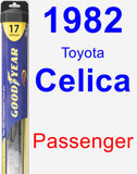 Passenger Wiper Blade for 1982 Toyota Celica - Hybrid