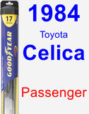 Passenger Wiper Blade for 1984 Toyota Celica - Hybrid