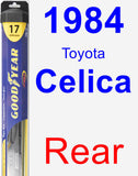 Rear Wiper Blade for 1984 Toyota Celica - Hybrid