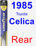 Rear Wiper Blade for 1985 Toyota Celica - Hybrid