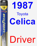 Driver Wiper Blade for 1987 Toyota Celica - Hybrid