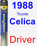 Driver Wiper Blade for 1988 Toyota Celica - Hybrid