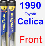 Front Wiper Blade Pack for 1990 Toyota Celica - Hybrid