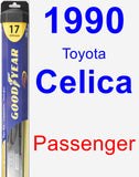 Passenger Wiper Blade for 1990 Toyota Celica - Hybrid