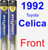 Front Wiper Blade Pack for 1992 Toyota Celica - Hybrid