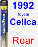 Rear Wiper Blade for 1992 Toyota Celica - Hybrid