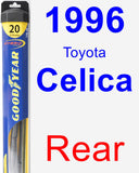 Rear Wiper Blade for 1996 Toyota Celica - Hybrid