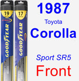 Front Wiper Blade Pack for 1987 Toyota Corolla - Hybrid