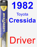 Driver Wiper Blade for 1982 Toyota Cressida - Hybrid