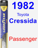 Passenger Wiper Blade for 1982 Toyota Cressida - Hybrid