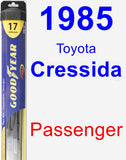 Passenger Wiper Blade for 1985 Toyota Cressida - Hybrid