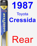 Rear Wiper Blade for 1987 Toyota Cressida - Hybrid