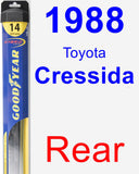 Rear Wiper Blade for 1988 Toyota Cressida - Hybrid