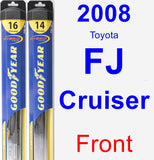 Front Wiper Blade Pack for 2008 Toyota FJ Cruiser - Hybrid