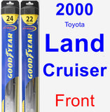 Front Wiper Blade Pack for 2000 Toyota Land Cruiser - Hybrid